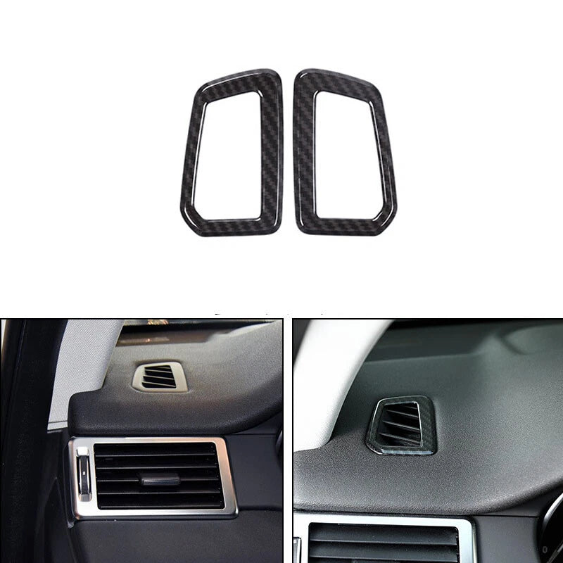 Carbon Fiber Style Side Air Vent Outlet Trim Cover For Discovery Sport 2015-2020