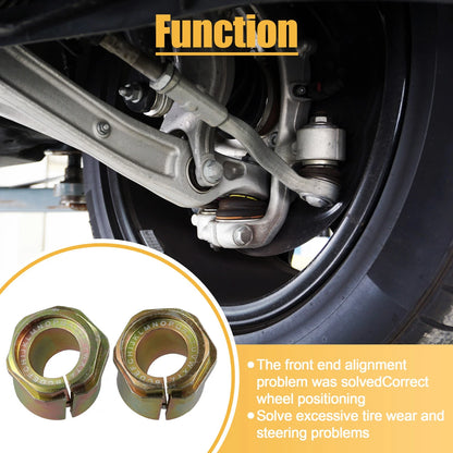 2 x Front Camber Caster Bushings for Ford F150 F250 F350 (2004-2023)