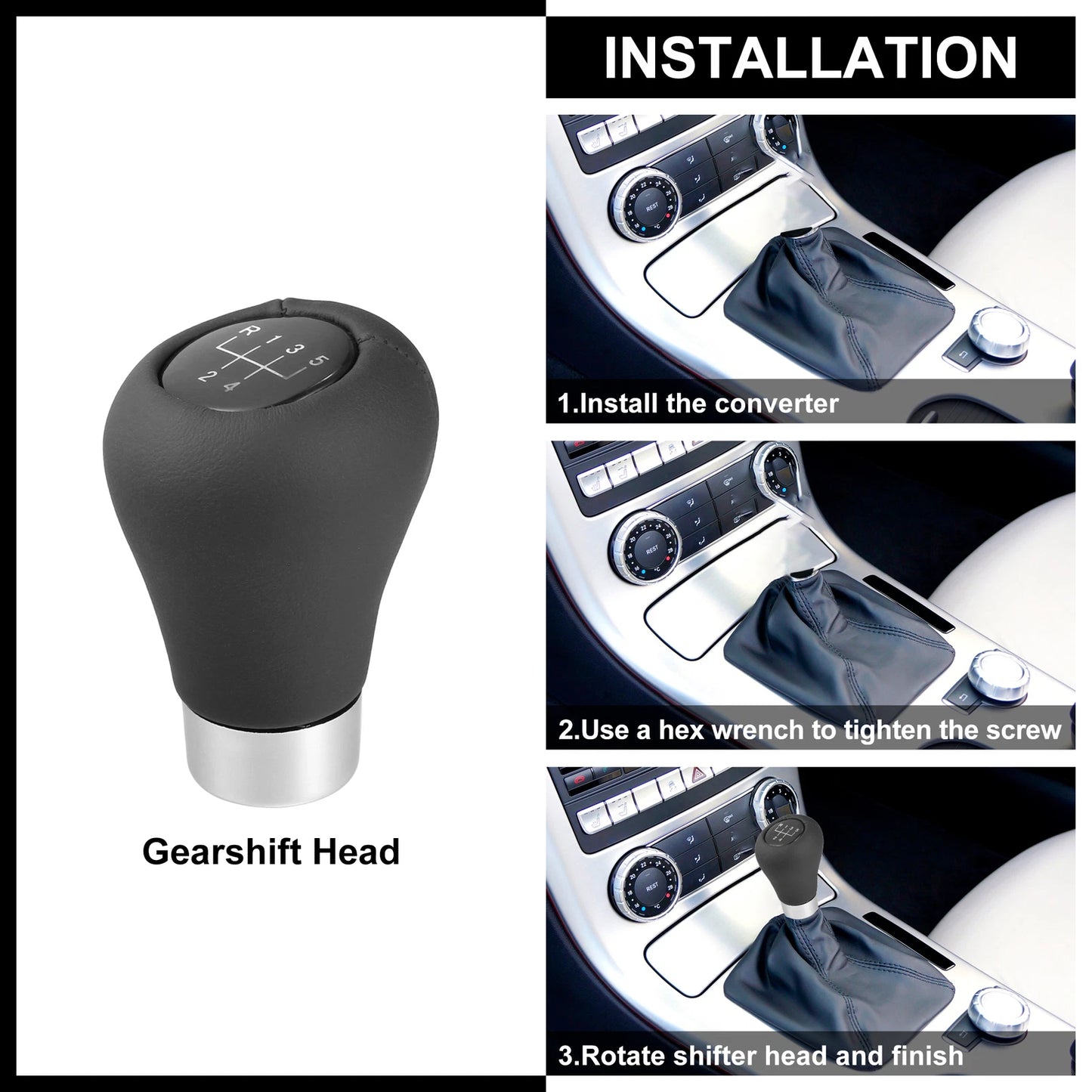 5 Speed Gear Shift Knob for BMW 1 3 5 6 Series (2000-2023)