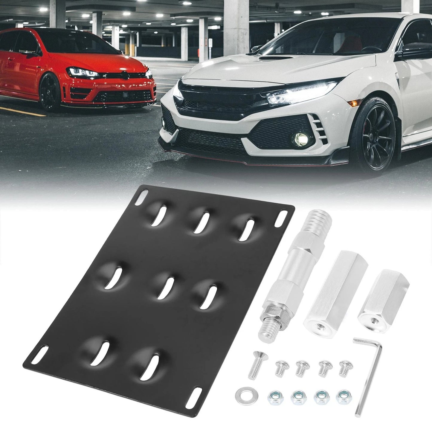 Tow Hook License Plate Bracket for BMW F30 F32 F10 3/4/5 Series