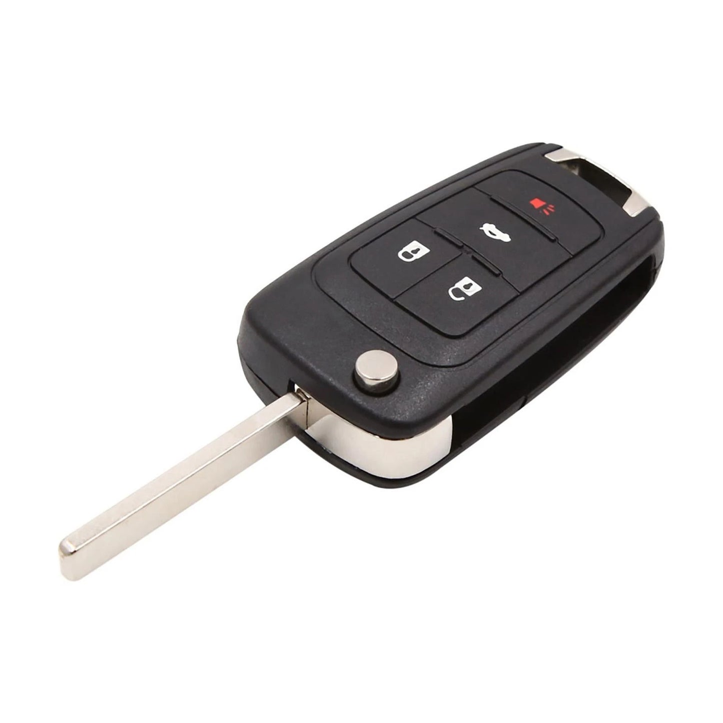 Remote Key Shell Case 4-Button for Chevrolet Cruze Black