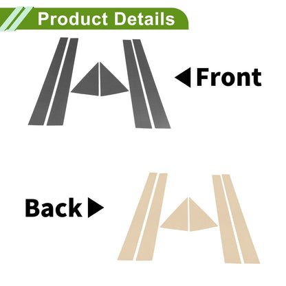 6 x Pillar Window Trim for Chevrolet Optra (2004-2009) Carbon Fiber