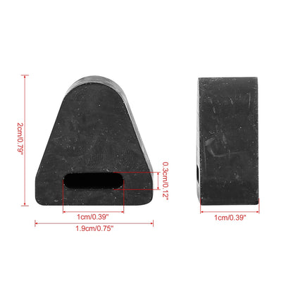 Black RH/LH Tailgate Latch Rubber Stop Bumper for Chevrolet Silverado