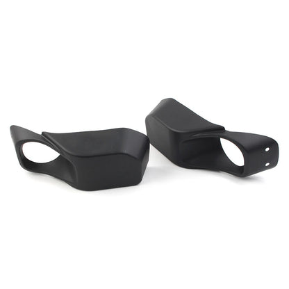 Black Front Bumper Fog Light Bezels for Jeep Wrangler (2013-2017)