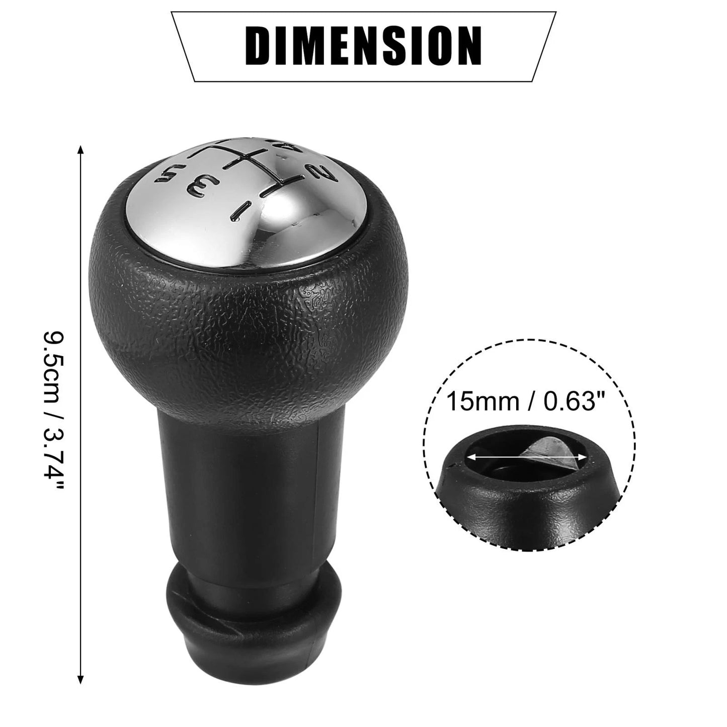 5 Speed Manual Gear Stick Shift Knob for Peugeot Citroen (2000-2008)