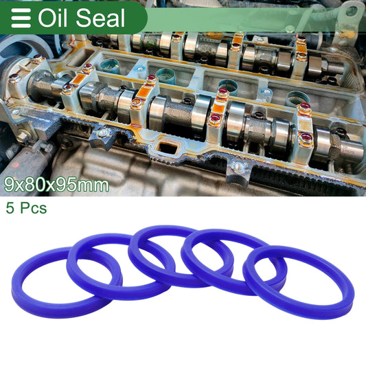 Oil Seal / 80x95x9mm 5 Pcs / Seal Ring Rotary Shaft Seal TPU for Make Model