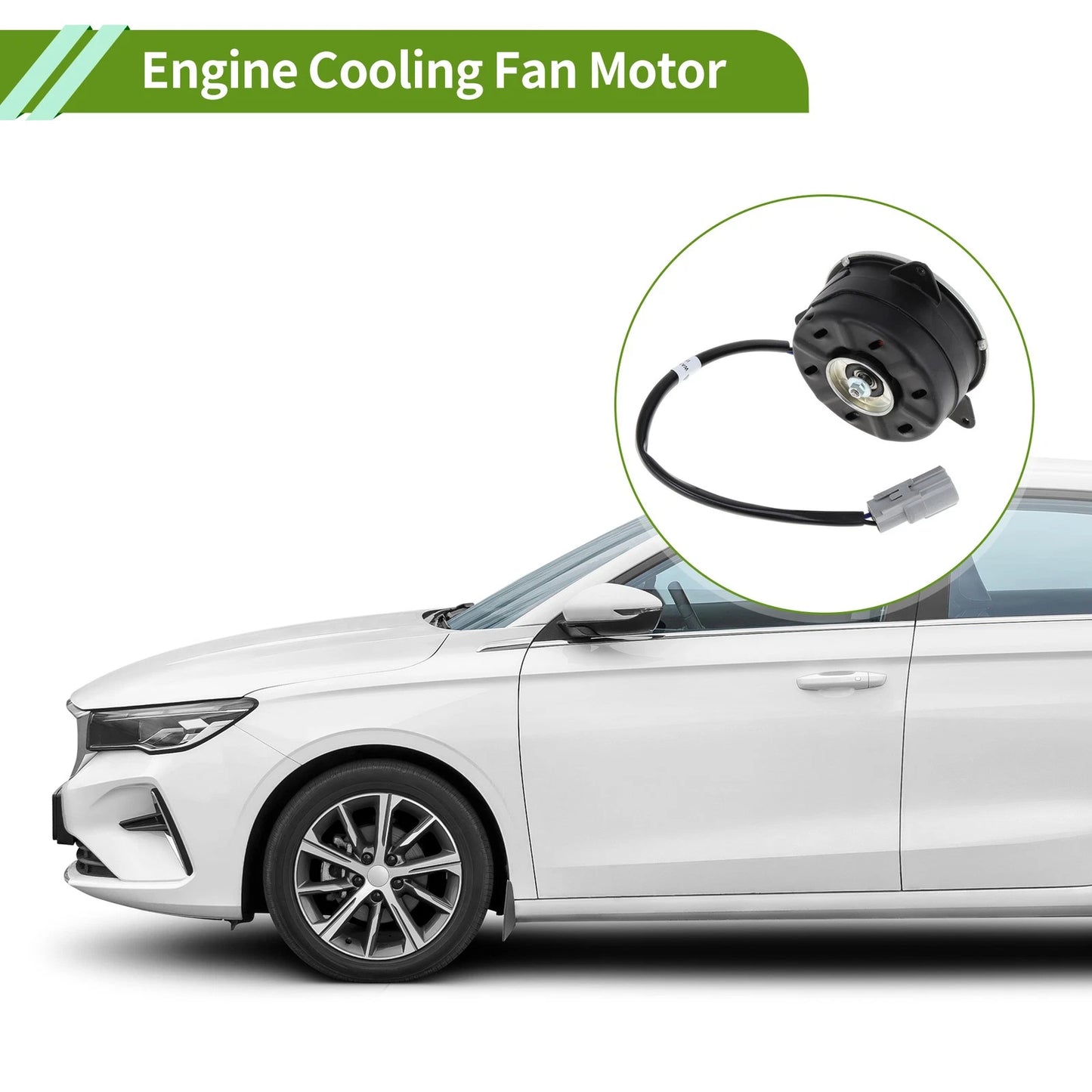 Engine Cooling Fan Motor 1x for Toyota RAV4 (2002-2012)