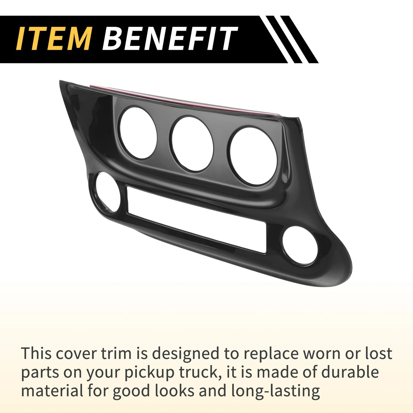 AC Switch Control Cover Trim for Jeep Wrangler JK JKU (2011-2017) Black