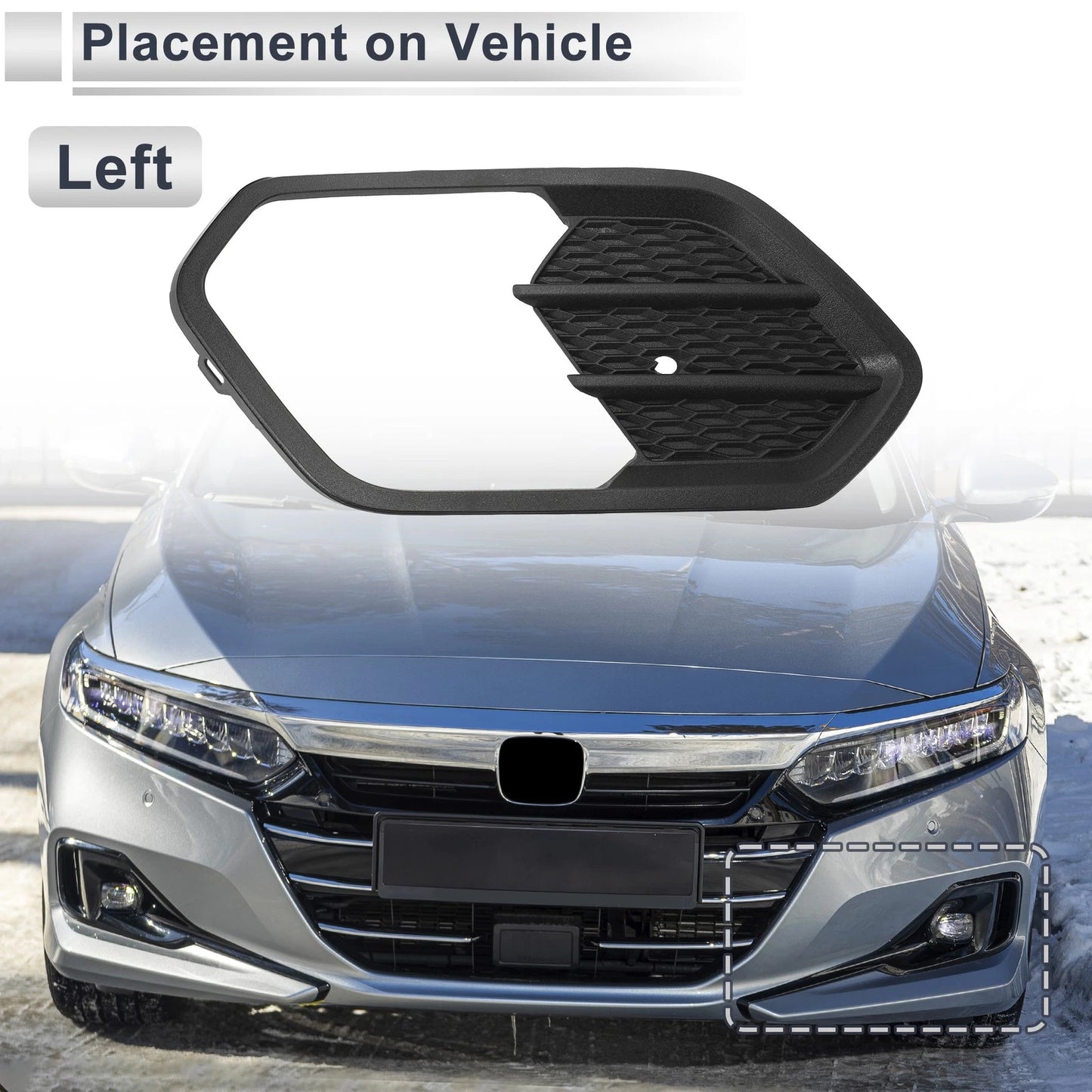 Front Left Fog Light Grill for Ford Escape (2017-2018)