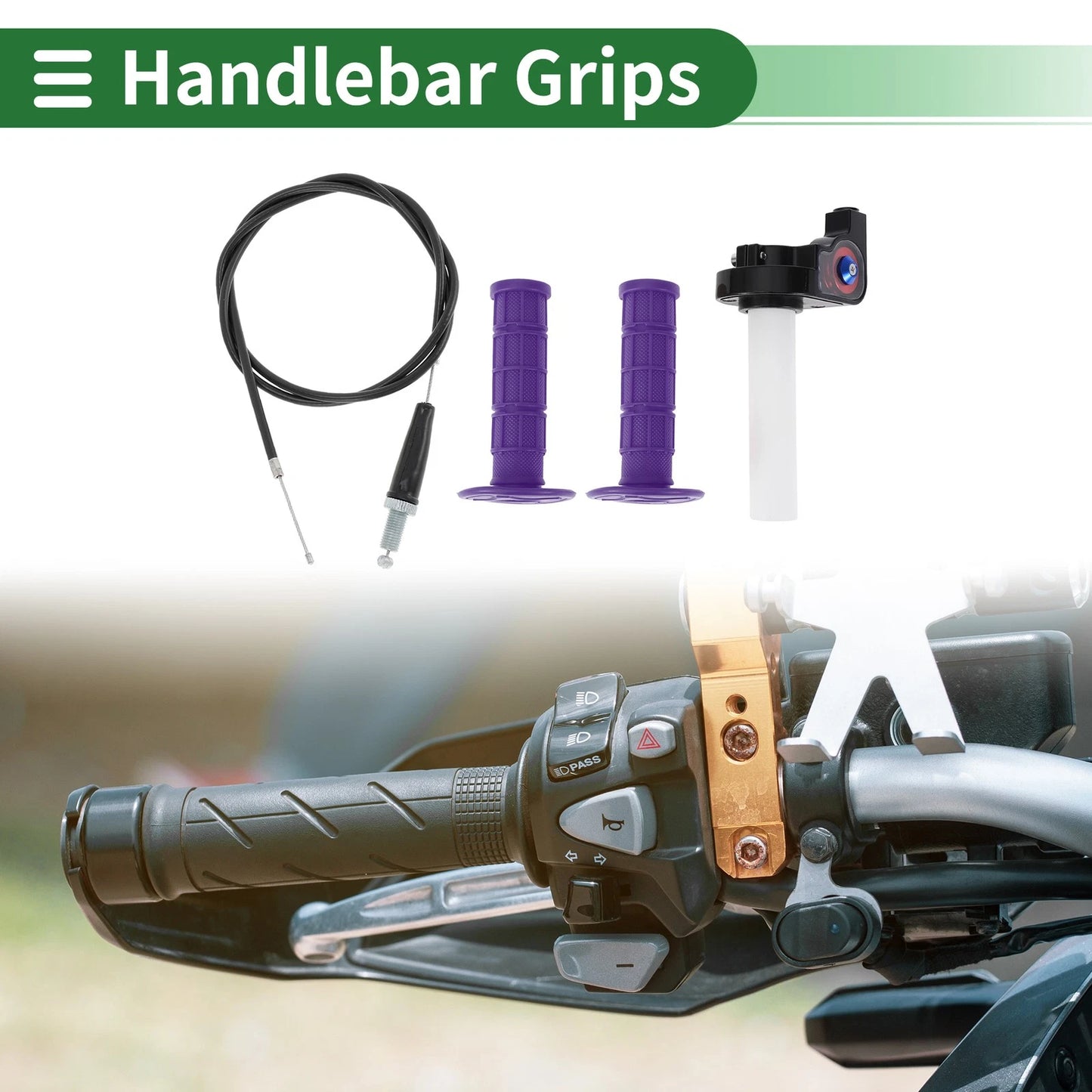 Grips / 7/8" 22mm / Motorcycle Hand Grips for Generic Motorcycle