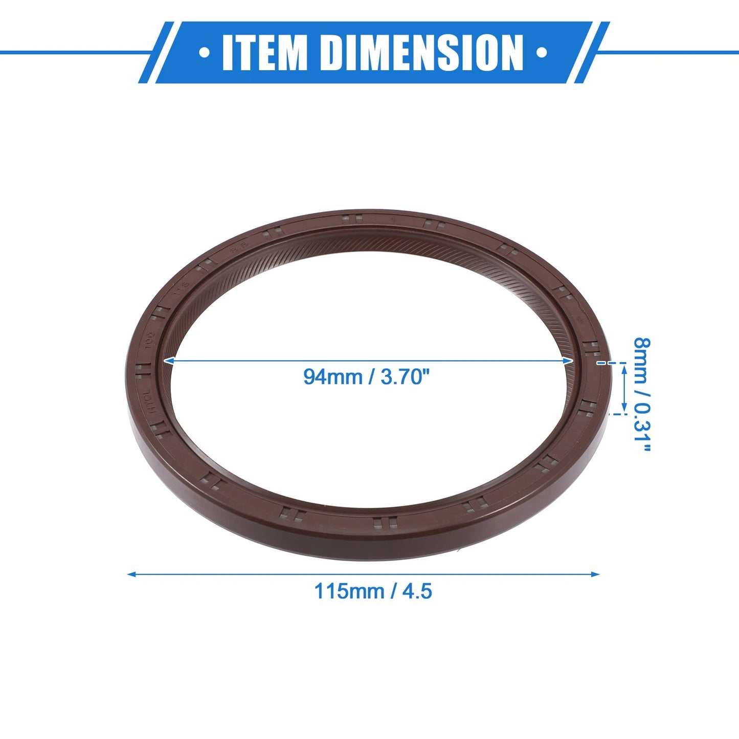Engine Crankshaft Oil Seal for Toyota 4Runner 2003-2019 (2 x Rubber Seals)