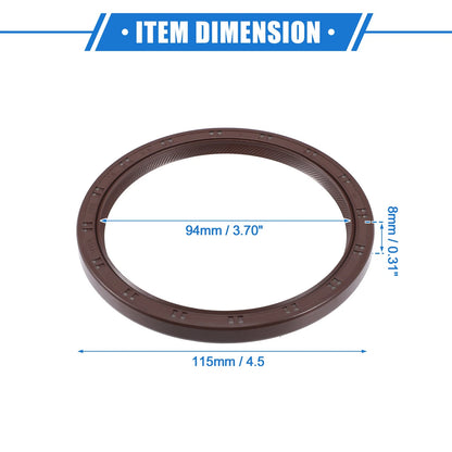 Engine Crankshaft Oil Seal for Toyota 4Runner 2003-2019 (2 x Rubber Seals)