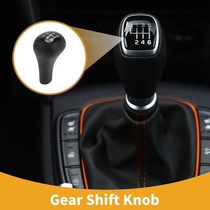 5 Speed Gear Shift Knob for Ford Focus (2003-2007) - Black Plastic Shifter