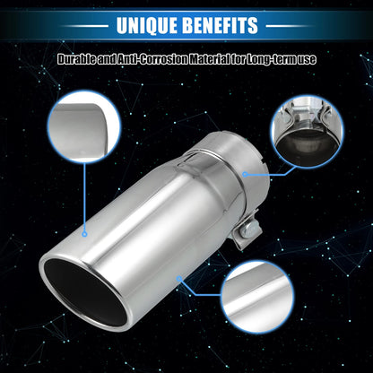 2.8" Inlet 8.5" Length Exhaust Tip for Toyota Tacoma (2005-Present)