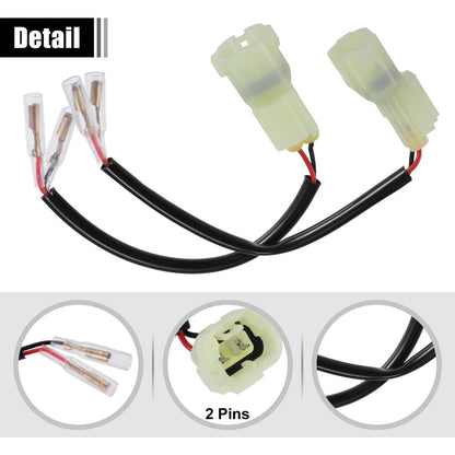 Motorcycle Turn Signal Cable Adapter Connectors for Honda