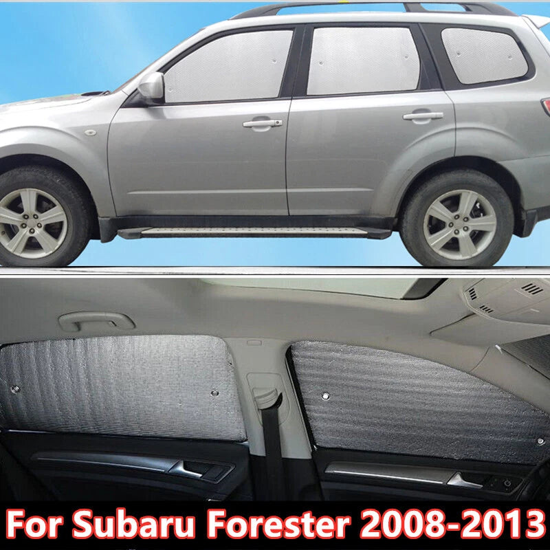 6 Pcs / Side Window Privacy Sunshade for Subaru Forester (2008–2013)