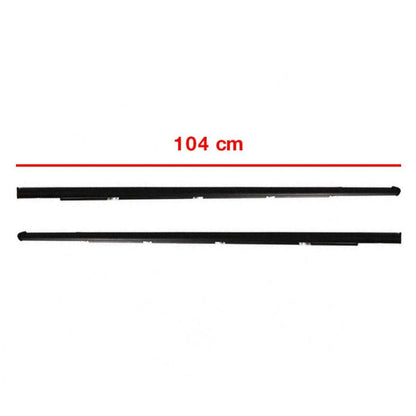 Pair Front Outer Weatherstrip Door Belt Fits Honda Civic EG 4D Sedan 1992-95
