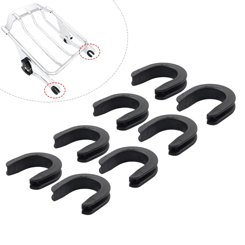 8x Rear Luggage Side Plate Mounting Grommet for Harley (2009-2023)