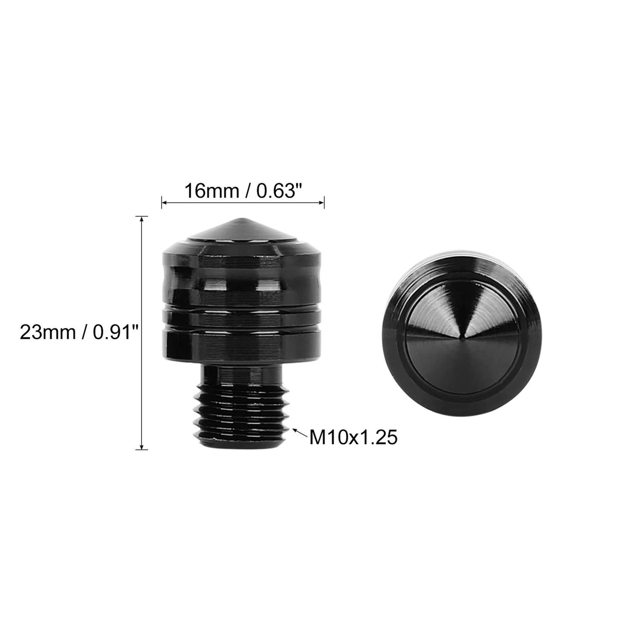 Mirror Hole Plugs / 2 x 10mm for Motorbike Motorcycle