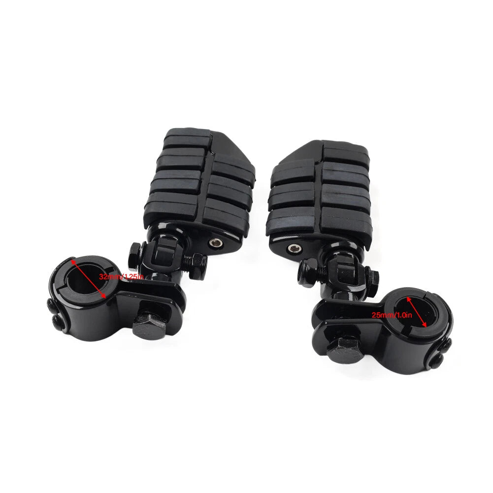 1-1/4" Universal Motor Footpegs Highway Pegs for Harley & Honda