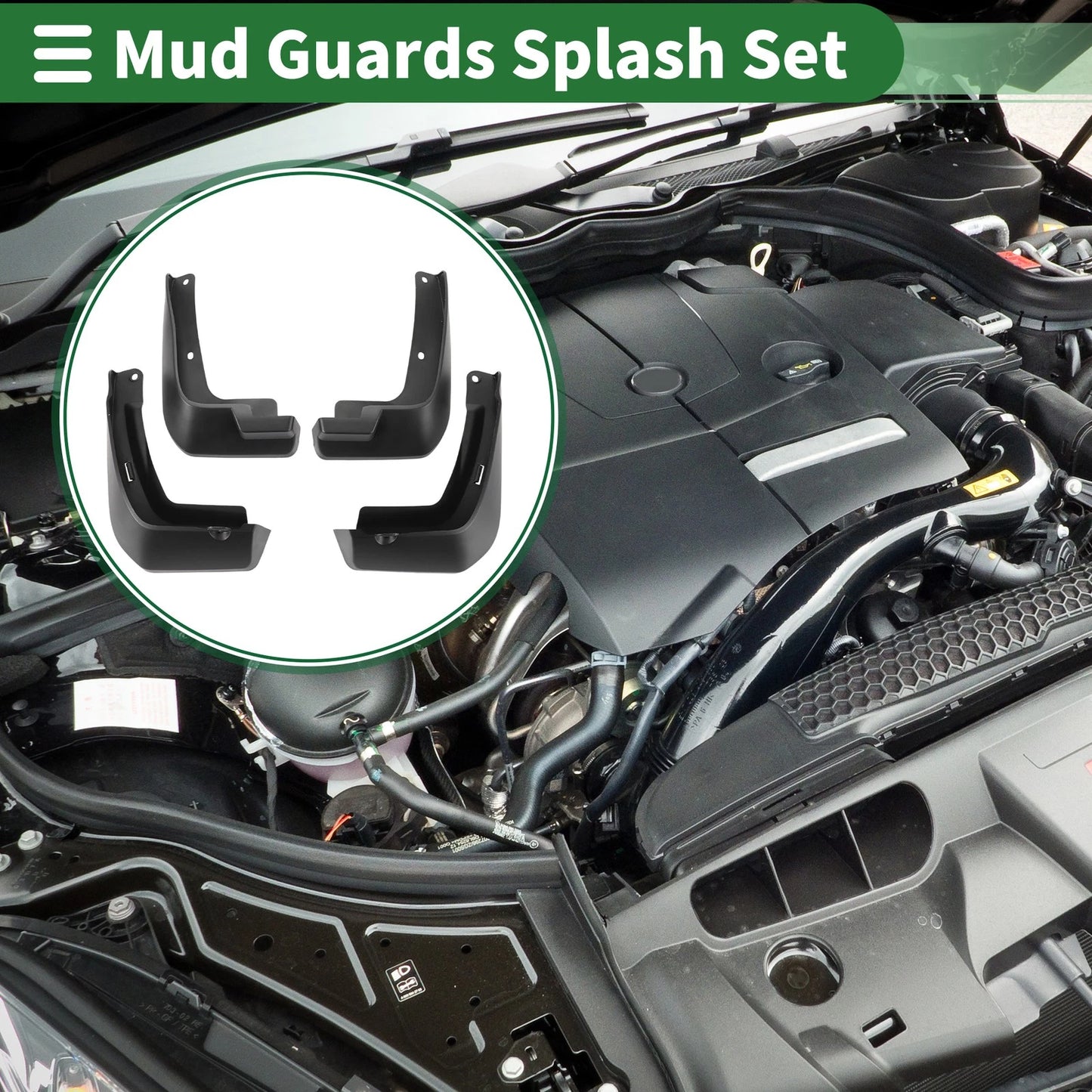 Mud Flaps Splash Guards Front & Rear for Honda Fit (2021-2023)