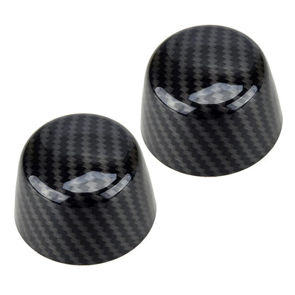 2 x Carbon Fiber Style Bonnet Covers for Jeep Wrangler JK JKU (2007-2018)
