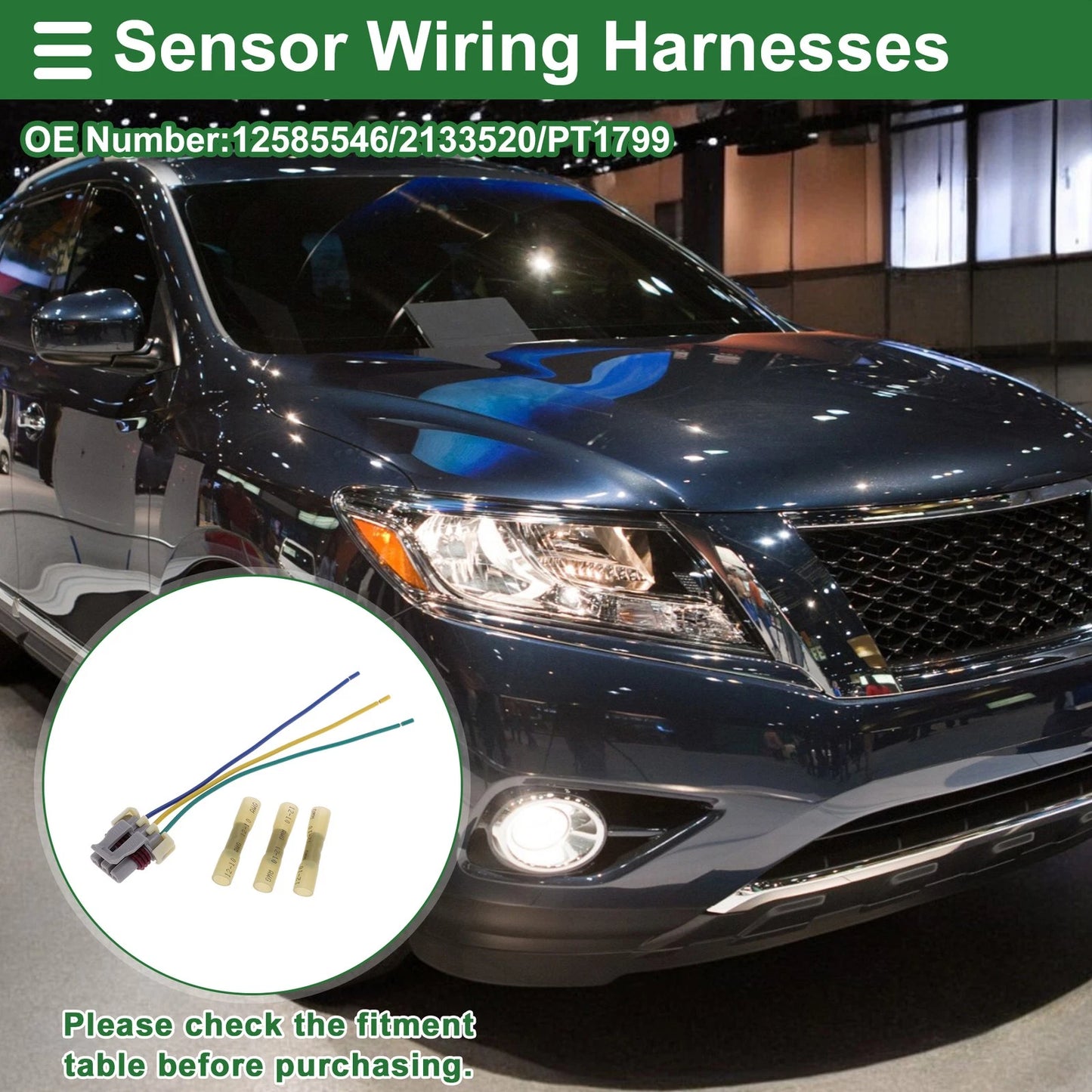 3 Pin Sensor Wiring Harnesses for BUICK LACROSSE (2008–2009)