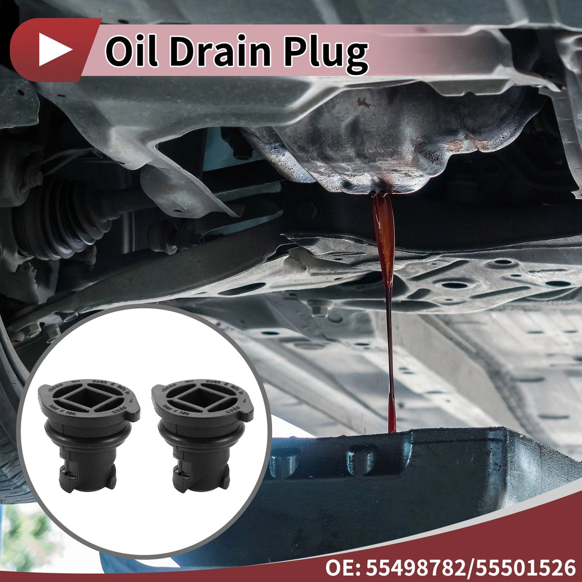 1 Set Oil Drain Plug for Buick Chevrolet Cadillac GMC