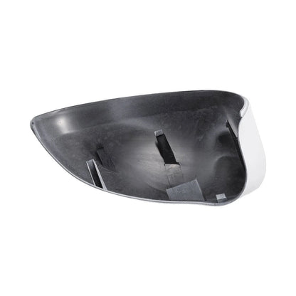 White Rearview Side Mirror Cover Caps for Fiat 500 (2007-2023)