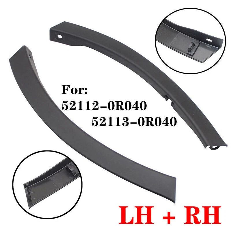 Black Left Right Front Wheel Fender Trim Cover for Toyota RAV4 (2013-2015)