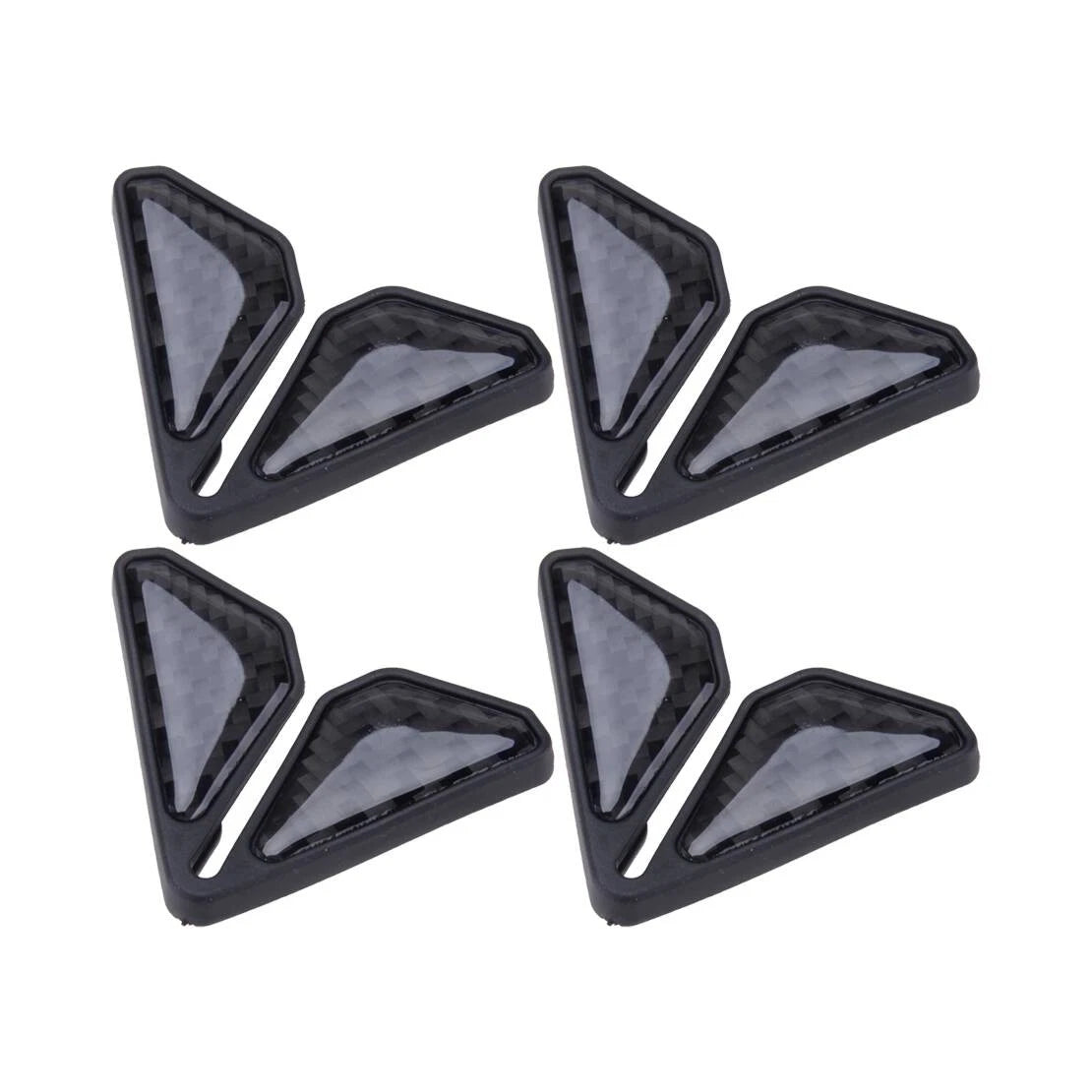 2 x Black Anti-Scratch Car Door Corner Protector Covers