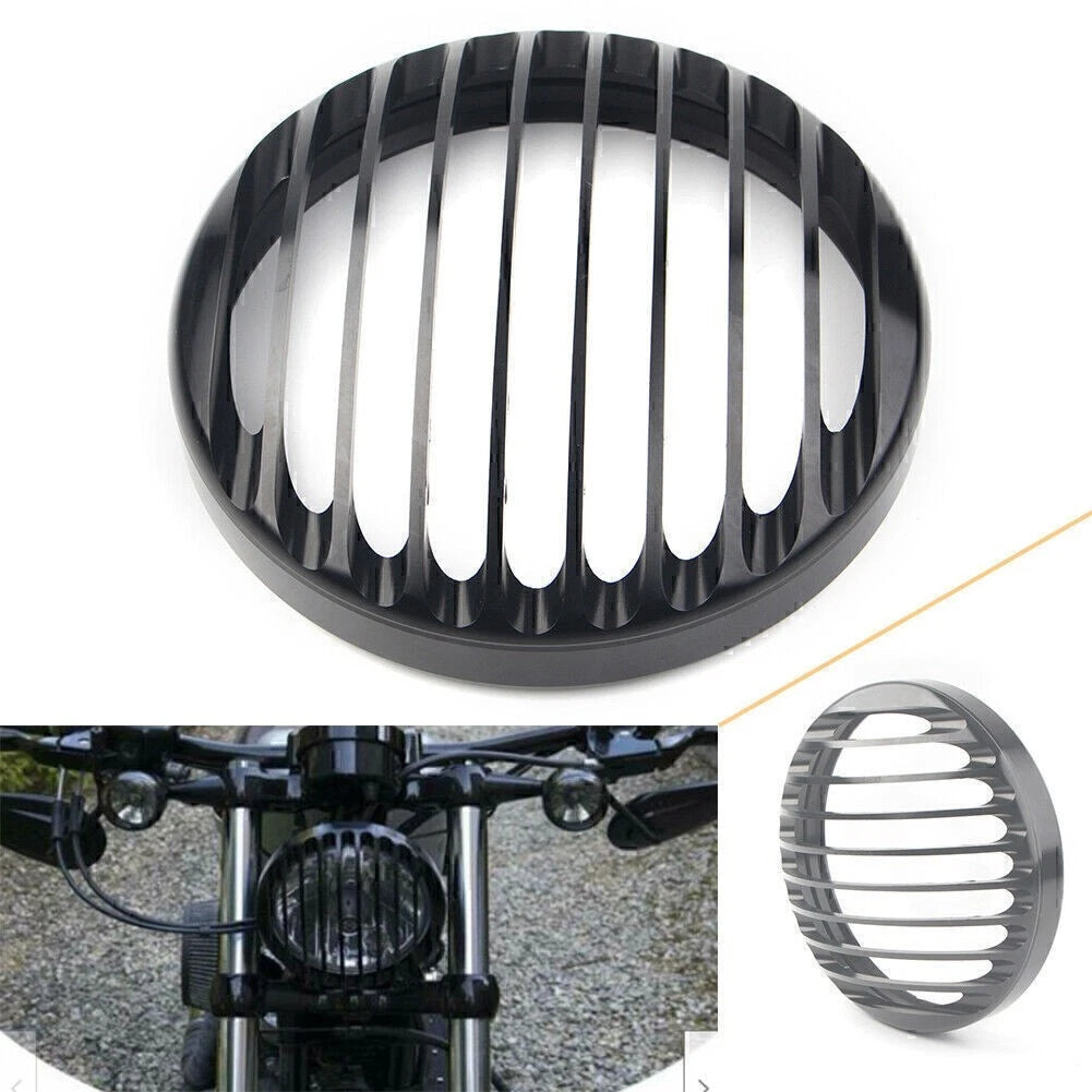 5 3/4" CNC Headlight Grill Bezel Cover for Harley Sportster XL883 XL1200 (2004-2023)