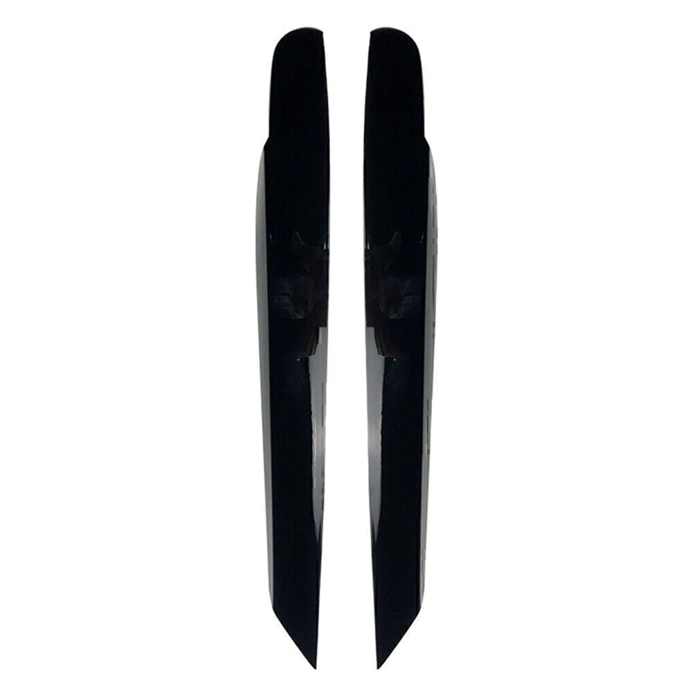 Gloss Black Front Headlight Eyelid Trim Covers for Volkswagen Touran (2011-2015)