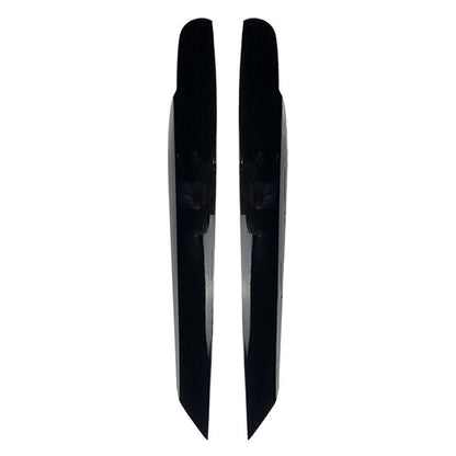 Gloss Black Front Headlight Eyelid Trim Covers for Volkswagen Touran (2011-2015)