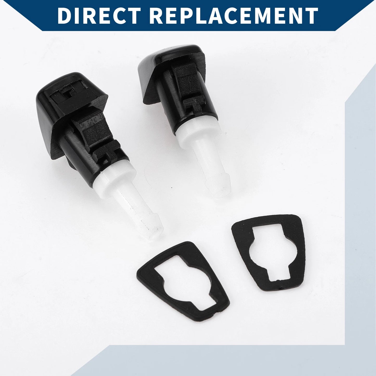 2 x Front Windshield Washer Nozzles for Dodge Durango (2011-2023)