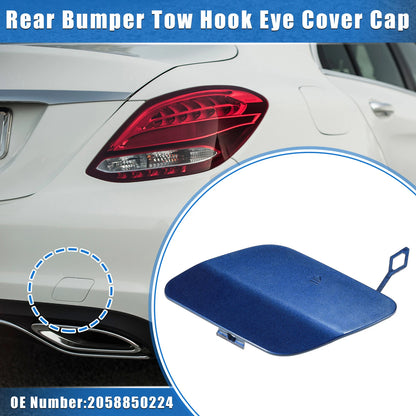 Rear Bumper Tow Hook Eye Hole Cover for Mercedes-Benz C300 Sedan (2016-2018)