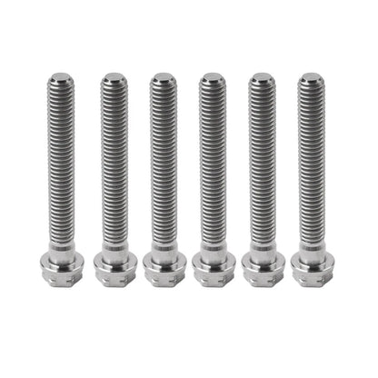 6pcs M8x50mm Titanium Torx Head Flange Screws for Motorcycle Bike
