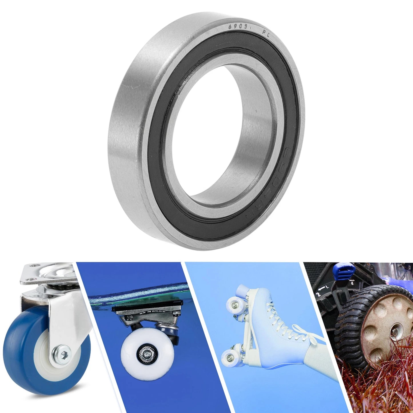 P0 25x42x9mm 1 Pc Deep Groove Ball Bearings for Scooter Skateboard Wheel
