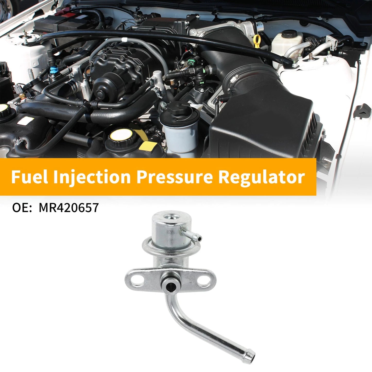 Fuel Pressure Regulator for Mitsubishi Lancer (2002-2007) 1 Pc Metal