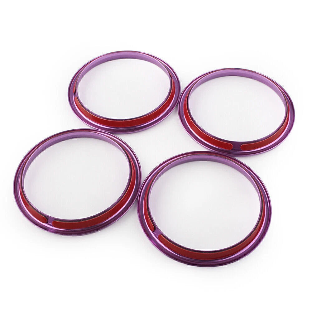 4 x Purple Car Air Vent Cover Rings for Audi A3 S3 Q2L 2012-2019