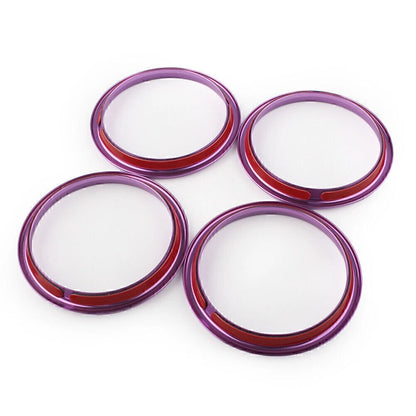 4 x Purple Car Air Vent Cover Rings for Audi A3 S3 Q2L 2012-2019