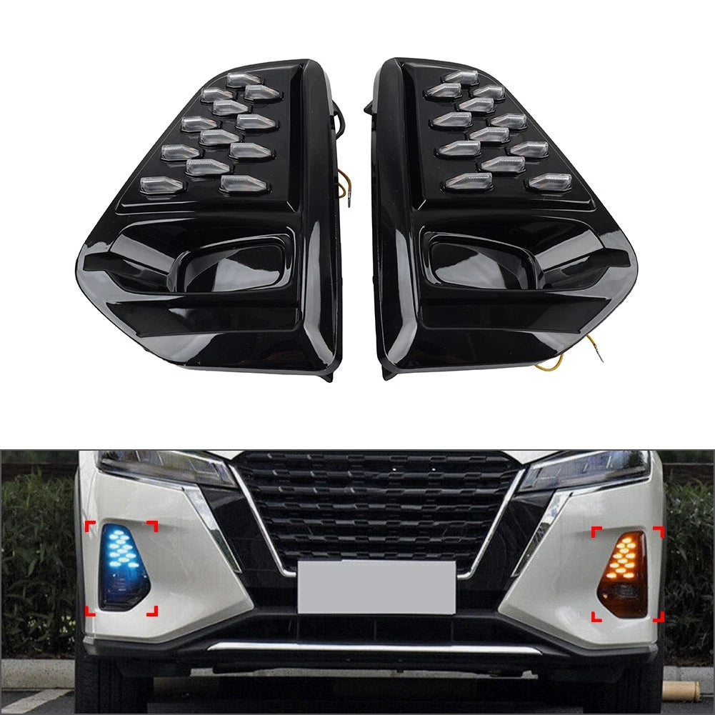 Daytime Running Lights Front Bumper Fog Lamp for Nissan Kicks (2021-2022)