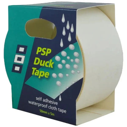 PSP Duck Tape White for Temporary Repairs on Boats and Canoes 50mm x 5m