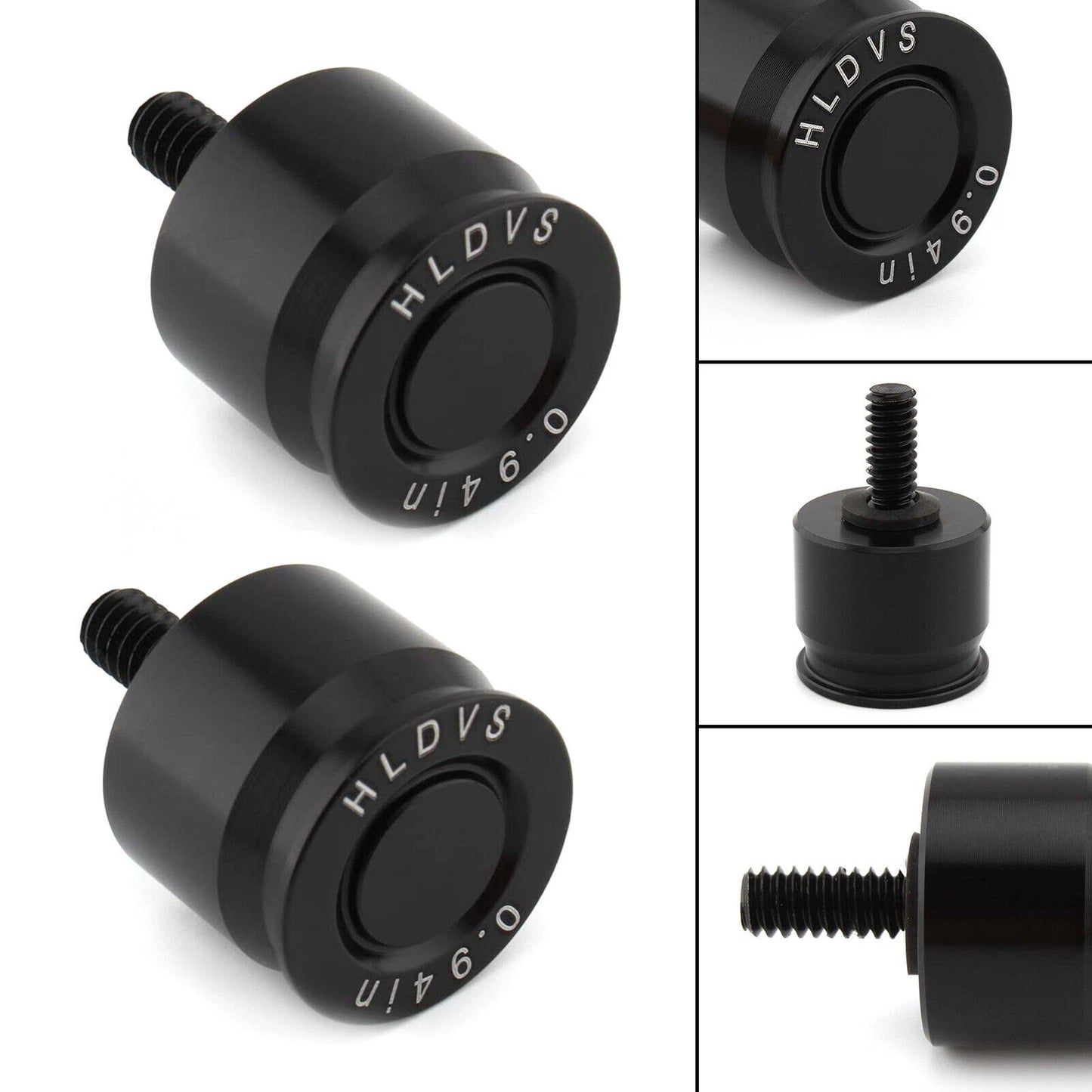 2 x Seat Bolt Aluminum Anodized Black for Harley Dyna Softail (2006-2023)