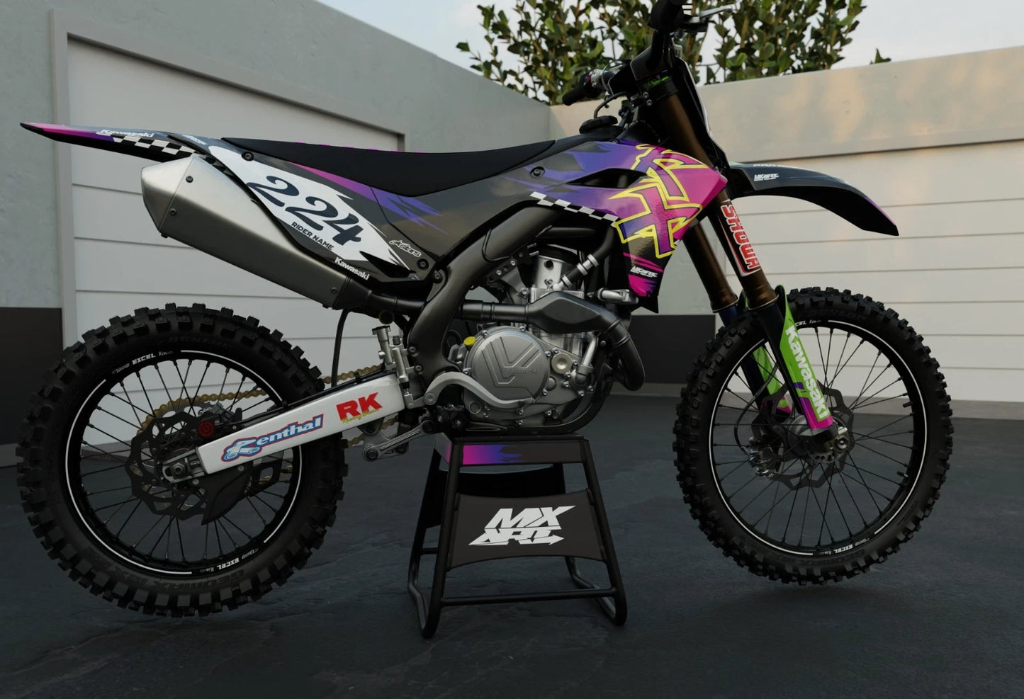 Custom Sticker Kit for Kawasaki KLX 140 (2019-2026) Junction B Decals