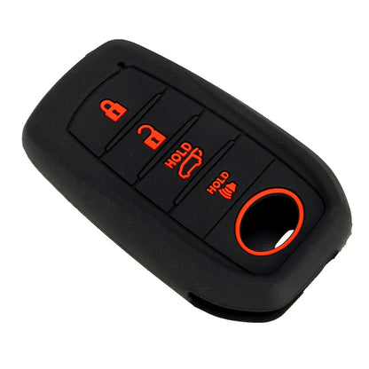 2 x Key Cover Case Fob Holder for Toyota Tundra, Land Cruiser, RAV4 (2019-2023)