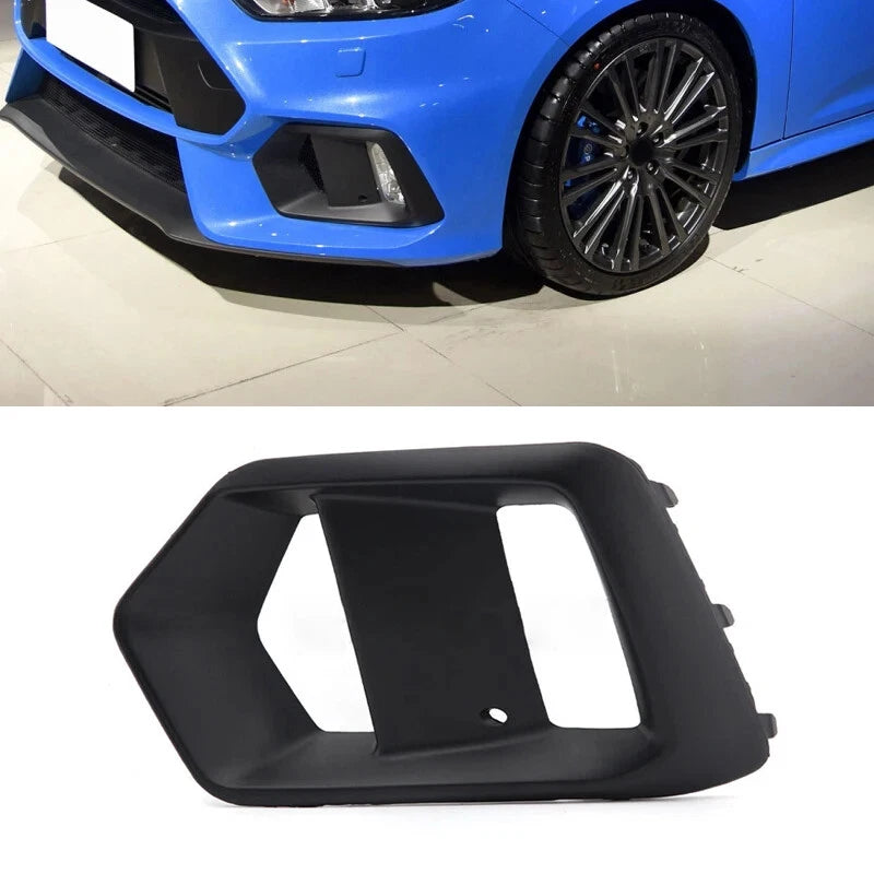 Black Left Front Bumper Fog Light Cover Bezel Grille for Ford Focus (2016-2018)