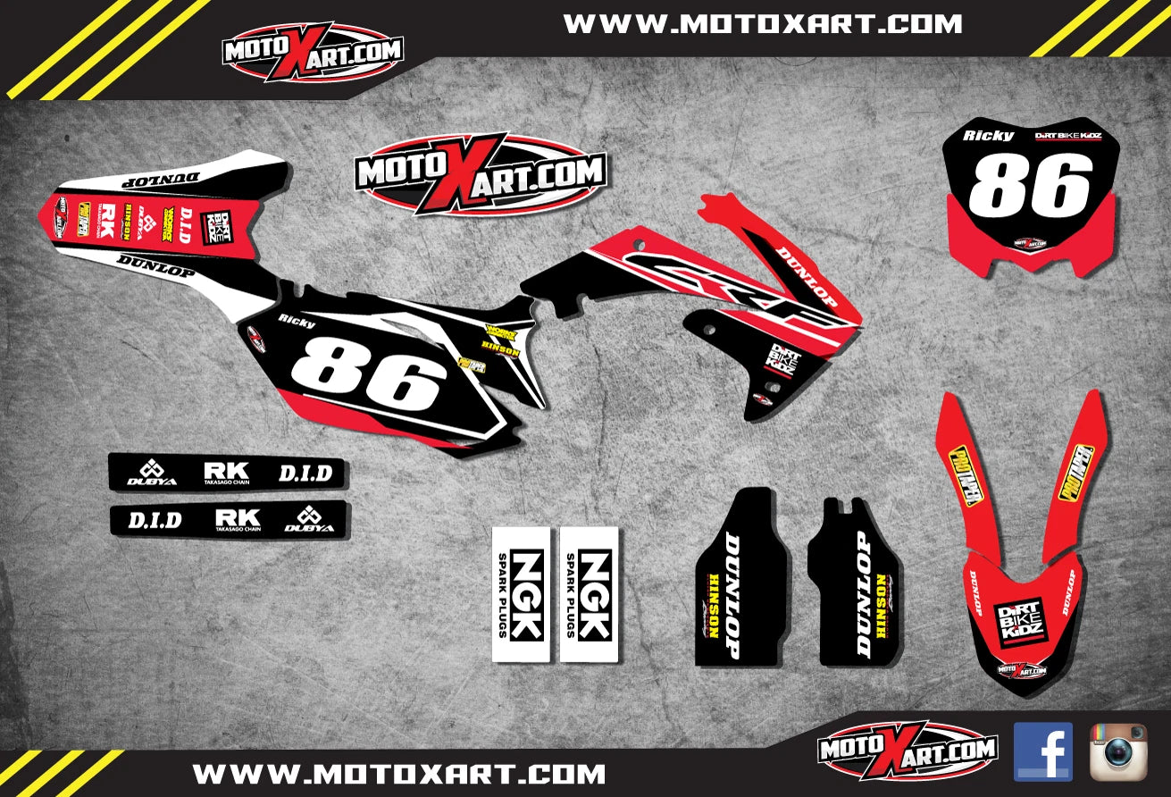 Custom Graphics Full Kit for Honda CRF 250 (2010-2013)