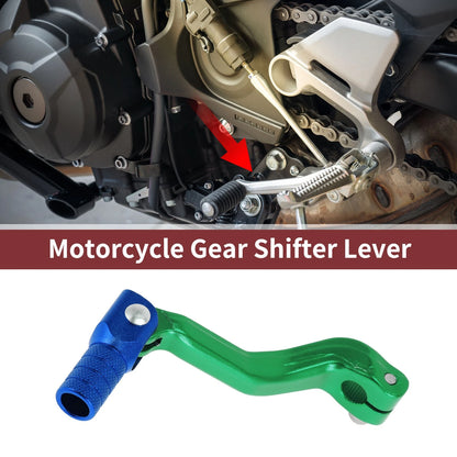 Folding Gear Shifter Lever Green/Blue Head for Kayo T2