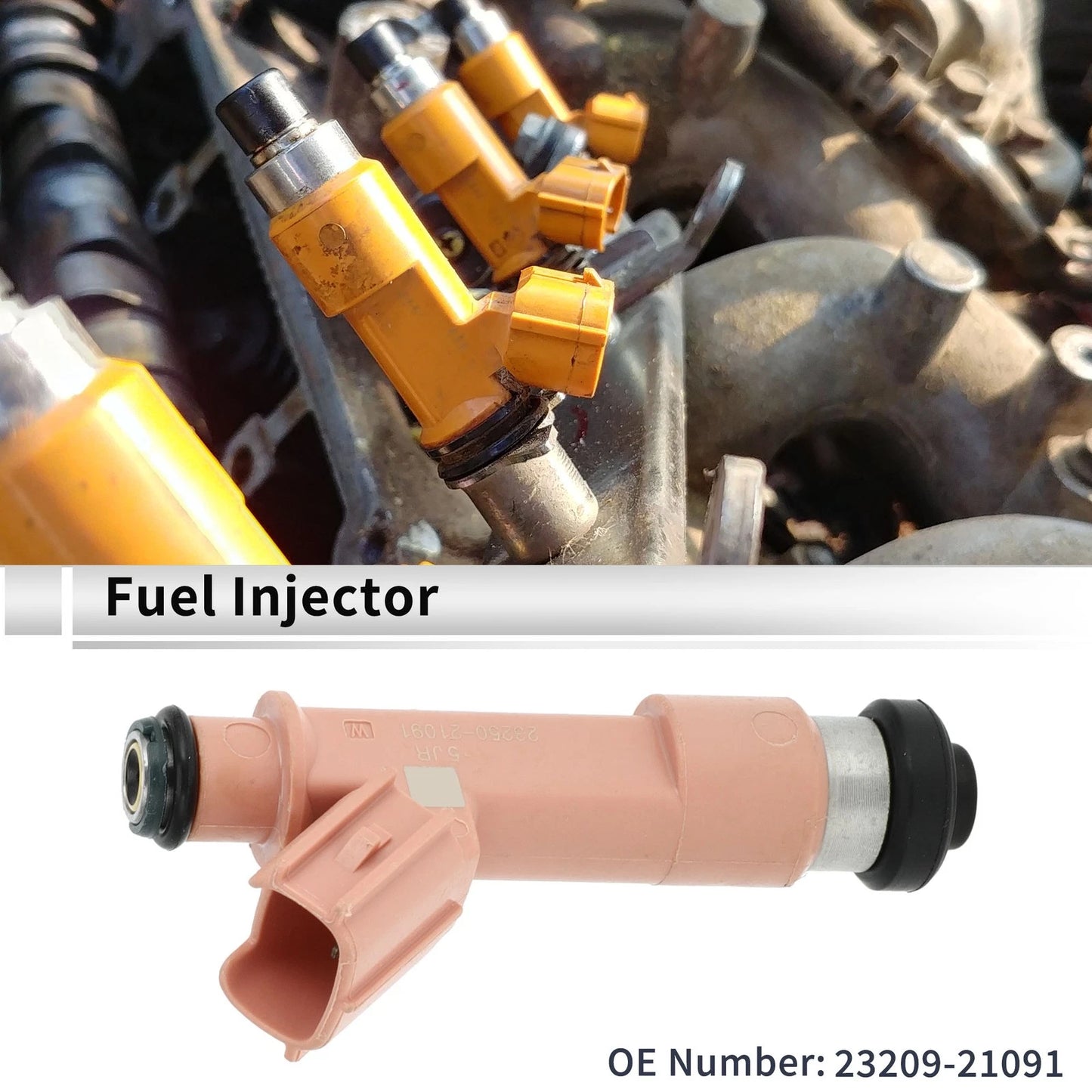 Fuel Injector 1 Pc Pink for Toyota Prius C (2012–2019)
